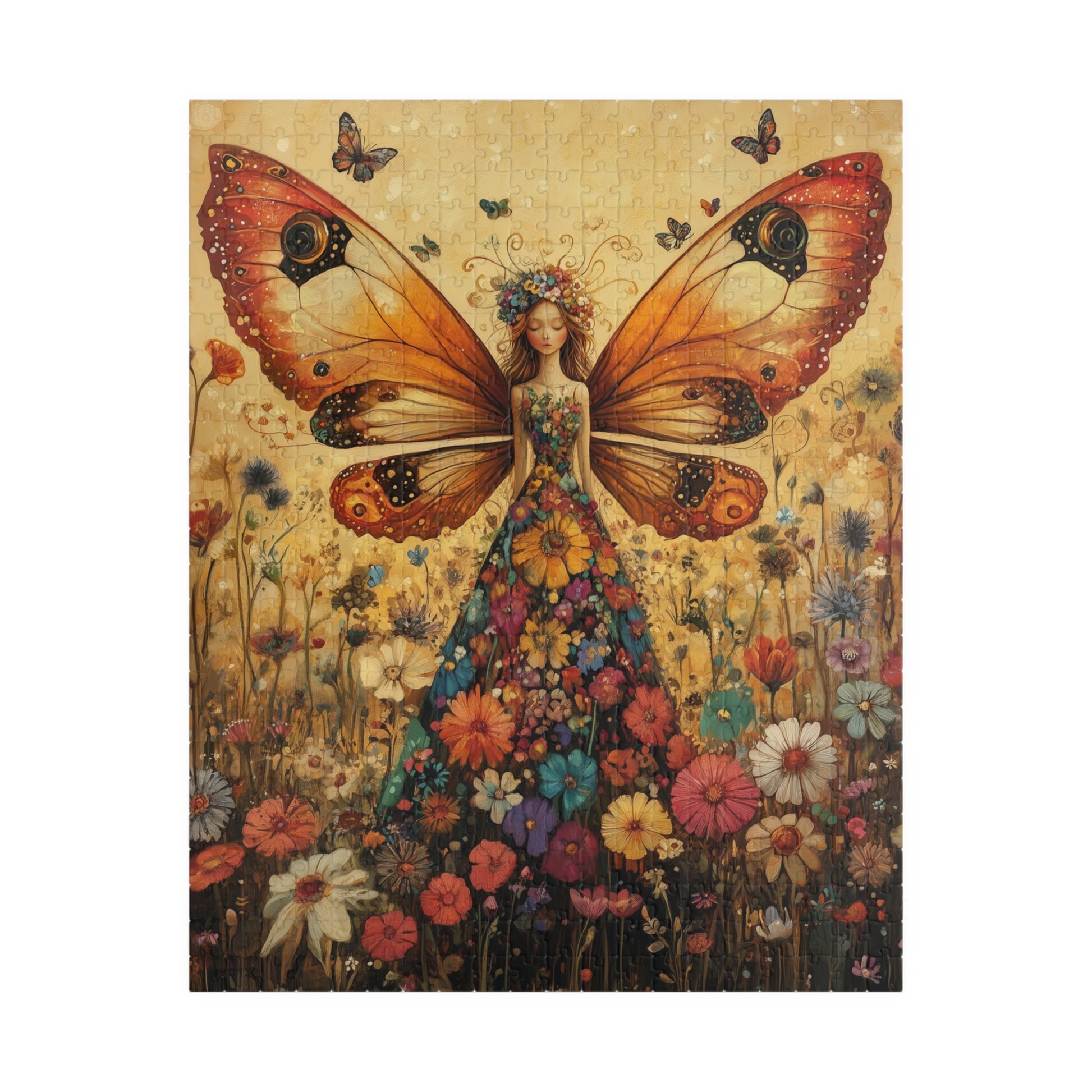 Butterfly Fairy Floral Dress Puzzle | Fantasy Jigsaw Puzzle Puzzle The Puzzle Chest