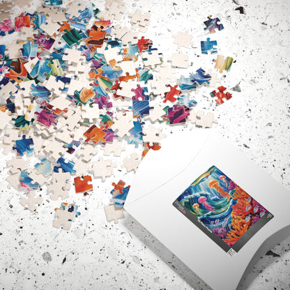 Trippy Ocean Jigsaw Puzzle, Surreal Underwater World 110 252 520 1014-Piece Artwork, Home Decor, Relaxing Family Activity, Puzzle Lover Gift Puzzle The Puzzle Chest