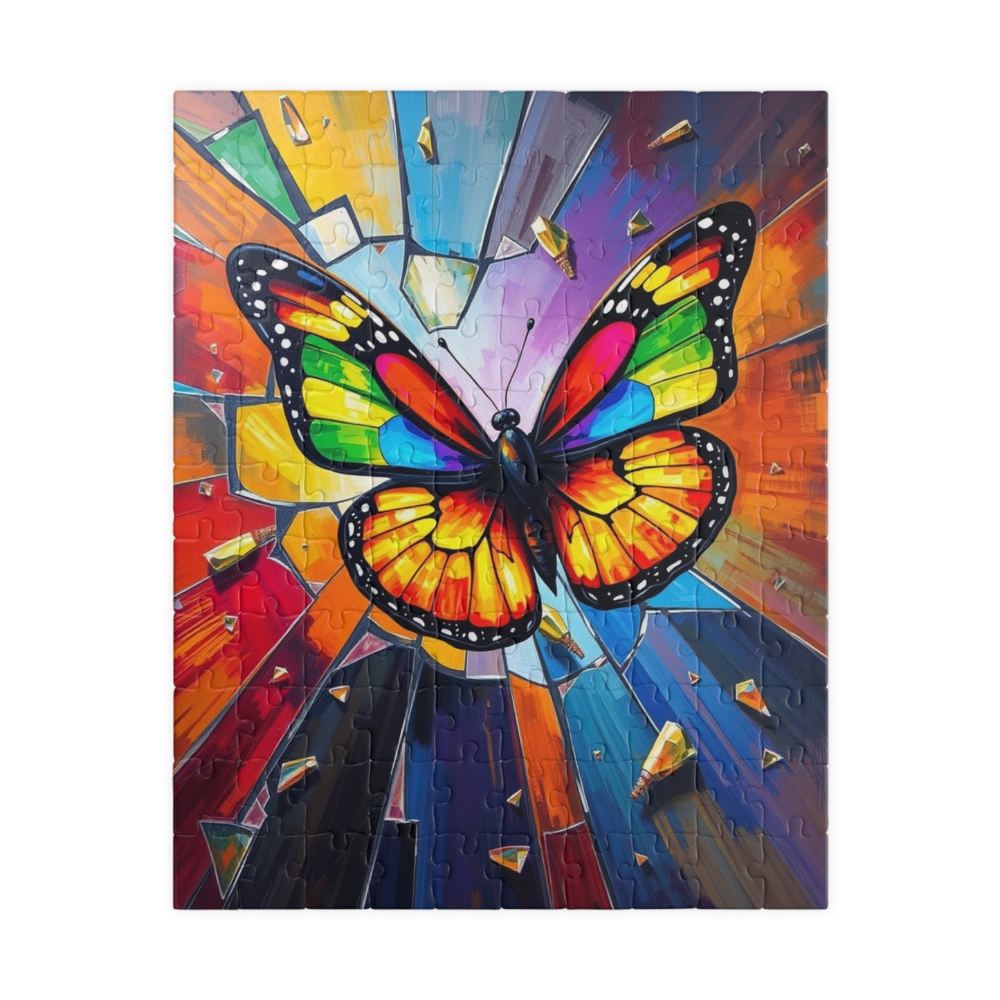 Colorful Butterfly Jigsaw Puzzle - 110, 252, 520, 1014-Piece, Stress Relief Game, Fun Family or Solo Activity, Home Entertainment Gift Idea