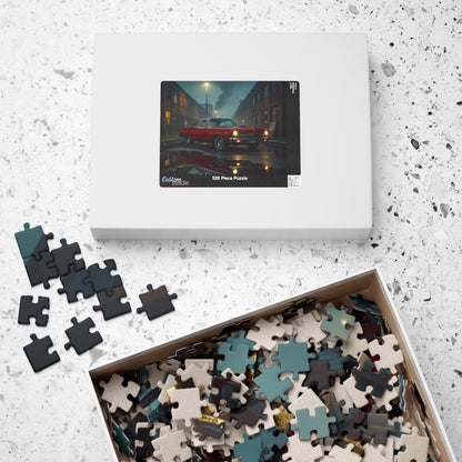 Vintage Car Puzzle - Classic Red 1960 Fury, Nostalgic Jigsaw for Retro Car Lover Puzzle The Puzzle Chest