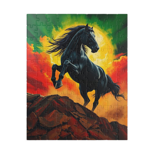 Majestic Horse Puzzle - 110, 252, 520, 1014-piece - Perfect for Horse Lovers, Mindfulness Activity, Family Game Night, Unique Gift Idea 110 pcs (Vertical) Puzzle The Puzzle Chest