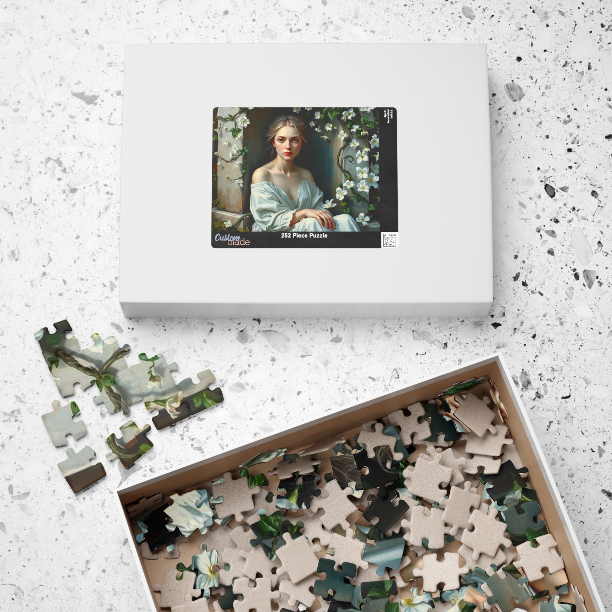 Eternal Vigil Jigsaw Puzzle - Woman by Gravesite, Gothic Puzzle, Dark Fantasy Puzzle, Gift for Art Lover, Home Entertainment, Brain Teaser Puzzle The Puzzle Chest