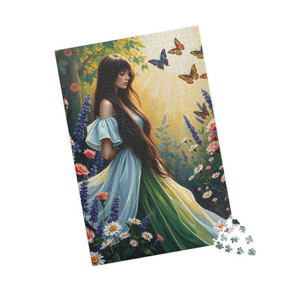 Floral Maiden Jigsaw Puzzle, 110-1014 Piece Nature Theme, Puzzle Lover Gift for Friend, Best Home Entertainment for Family Fun, Brain Teaser