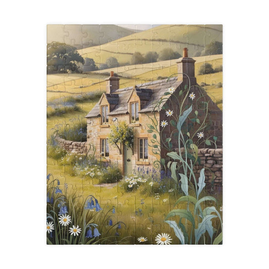 Charming Cottage Jigsaw Puzzle, 110-1014 Piece Relaxing Landscape Game for Adults, Unique Nature Lover Gift, Family Fun, Home Entertainment 110 pcs (Vertical) Puzzle The Puzzle Chest