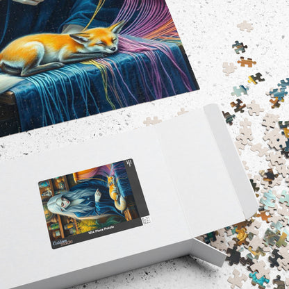 Threads of Magic Jigsaw Puzzle - Witch Puzzle, 110, 252, 520, 1014-piece Puzzle Lover Gift, Family Game Night, Therapy Activity, Halloween