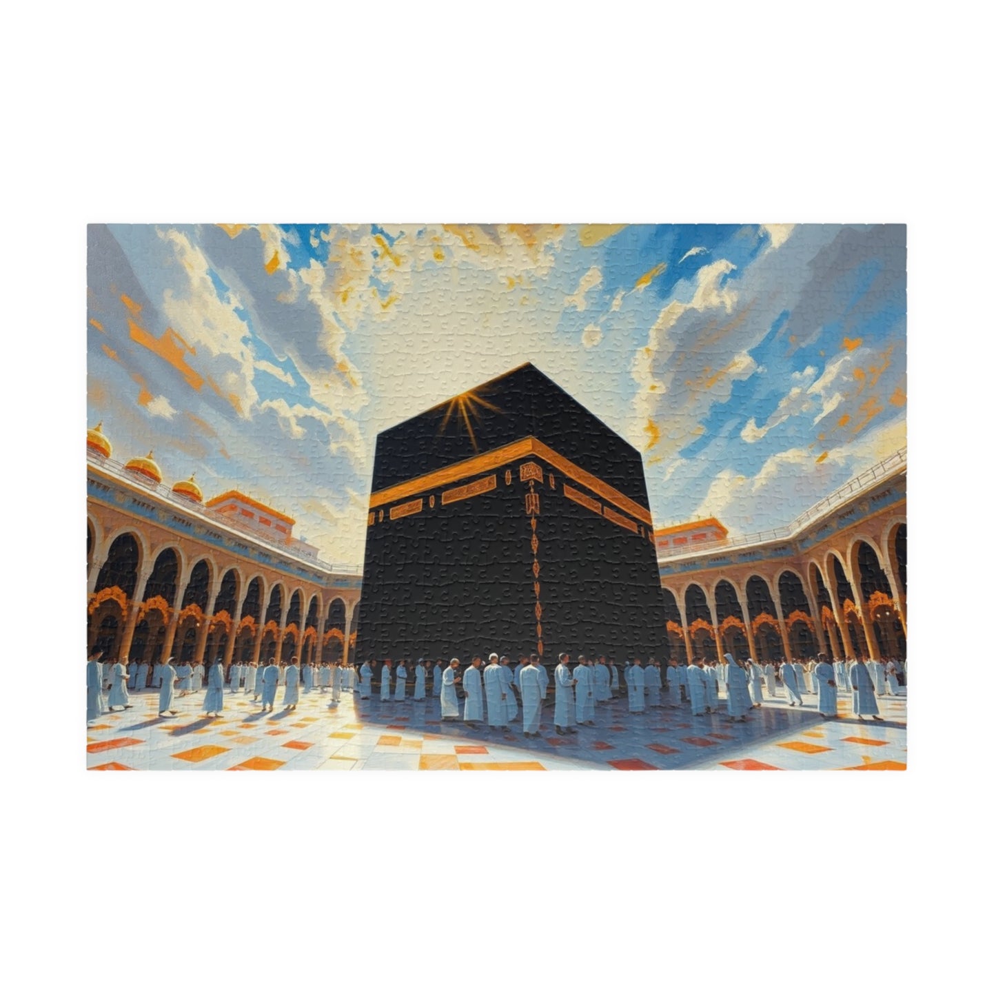 The Holy Kaaba in Mecca Puzzle, Famous Historical Religious Landmark, Islamic Faith-Based Jigsaw, Ramadan Eid Gift for Muslim Game Night 1014 pcs (Horizontal) Puzzle The Puzzle Chest