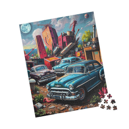 Vintage Car Jigsaw Puzzle - Retro Automobile Artwork, Nostalgic Vehicle Puzzle The Puzzle Chest