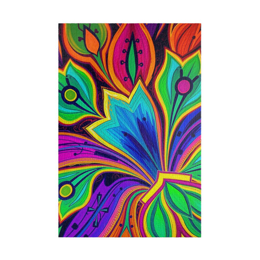 Colorful Floral Jigsaw Puzzle - Abstract Flower, Fun Home Activity, Puzzle Lover Gift for Adult, Family Game Night, Brain Teaser 1014 pcs (Vertical) Puzzle The Puzzle Chest