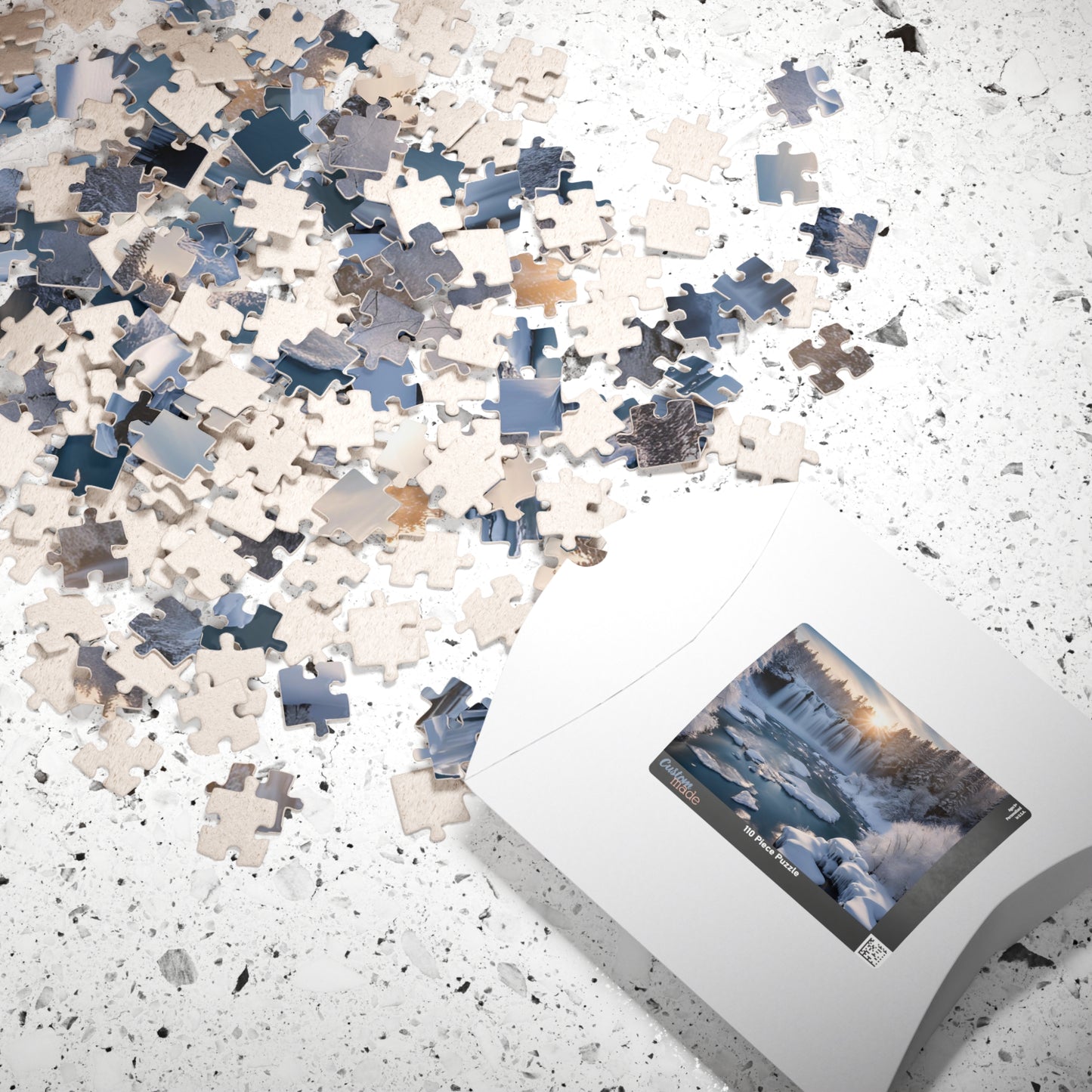 Niagara Falls Winter Landscape Puzzle, 110-1014 Piece, Famous Historical Landmark Jigsaw Game, Creative Activity for Puzzle Lover, Giftable Puzzle The Puzzle Chest