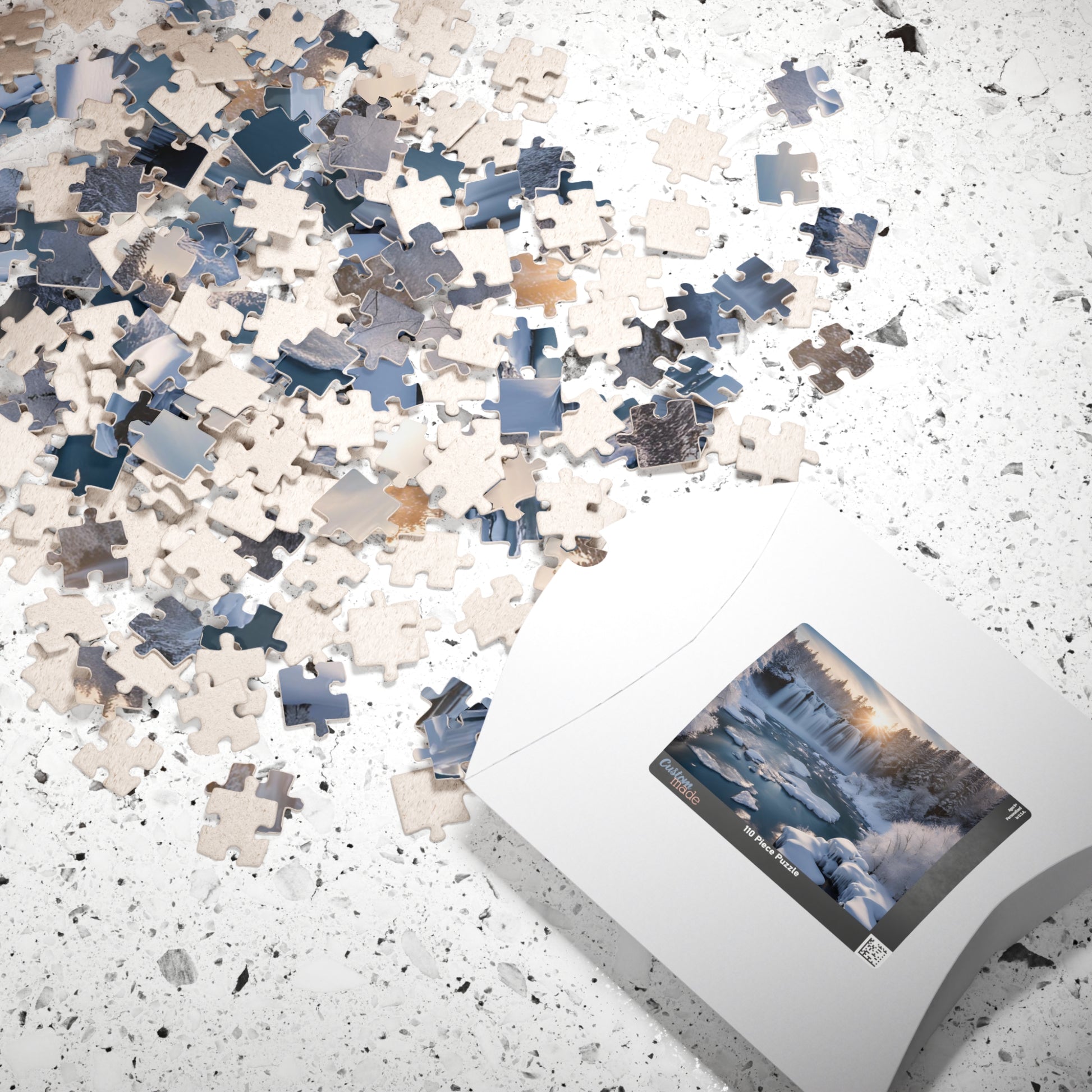 Niagara Falls Winter Landscape Puzzle, 110-1014 Piece, Famous Historical Landmark Jigsaw Game, Creative Activity for Puzzle Lover, Giftable Puzzle The Puzzle Chest