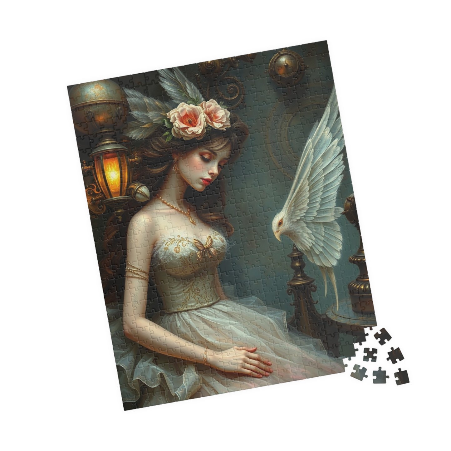 Elegant Steampunk Art Puzzle, Vintage Beauty Puzzle, Unique Gift for Art Lovers, Ideal for Family Game Night, Stress Relief Activity Puzzle The Puzzle Chest