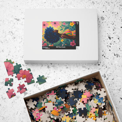 Colorful Floral Afrocentric Puzzle, African American Woman, Black Art-Inspired Game for Families, Gift for Puzzle Lover, Brain Teaser Puzzle The Puzzle Chest
