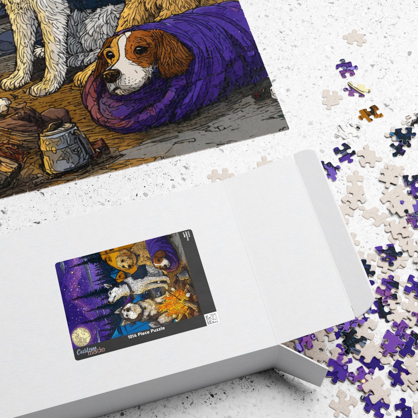 Dog Crew Camping Trip Jigsaw Puzzle, Canine Puzzle for Adults and Kids, Animal Themed Game, Gift for Dog Moms Puzzle The Puzzle Chest