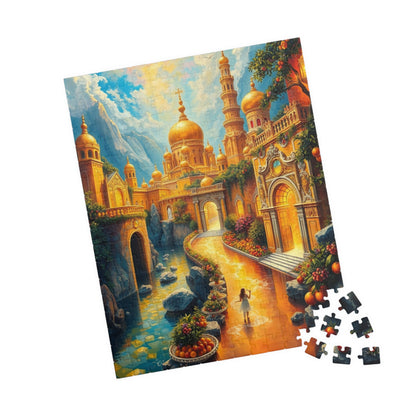 New Jerusalem Jigsaw Puzzle, Shining City of Gold and Crystal, Faith-Based Tabletop Game, Religious Theme, Mindfulness Activity, Giftable Puzzle The Puzzle Chest