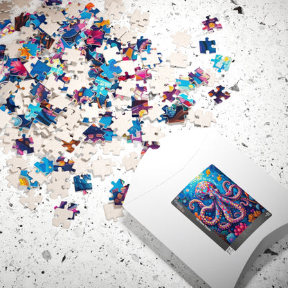 Mosaic Octopus Deep Sea Puzzle, Ocean-Themed Coral Reef and Fish Scene, Vibrant Marine Jigsaw Game for Adults and Teens, Ocean Lover Gift Puzzle The Puzzle Chest