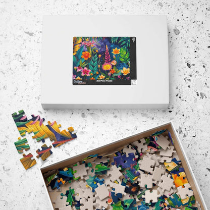 Twilight Garden Floral Jigsaw Puzzle - 110, 252, 520, 1014-piece Mystic Flower Puzzle