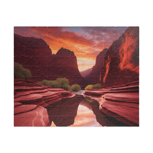 Stunning Sunset Puzzle for Adult, 110-1014 Piece Jigsaw for Family Fun Game, Relaxing Friend Gift for Nature Lover, Ideal for Cozy Nights In 110 pcs (Horizontal) Puzzle The Puzzle Chest