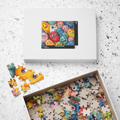 Monster Mash Halloween Puzzle, Colorful Adult Jigsaw Game, Spooky Creatures Activity, Scary Cute Halloween Gift for Friends Puzzle The Puzzle Chest