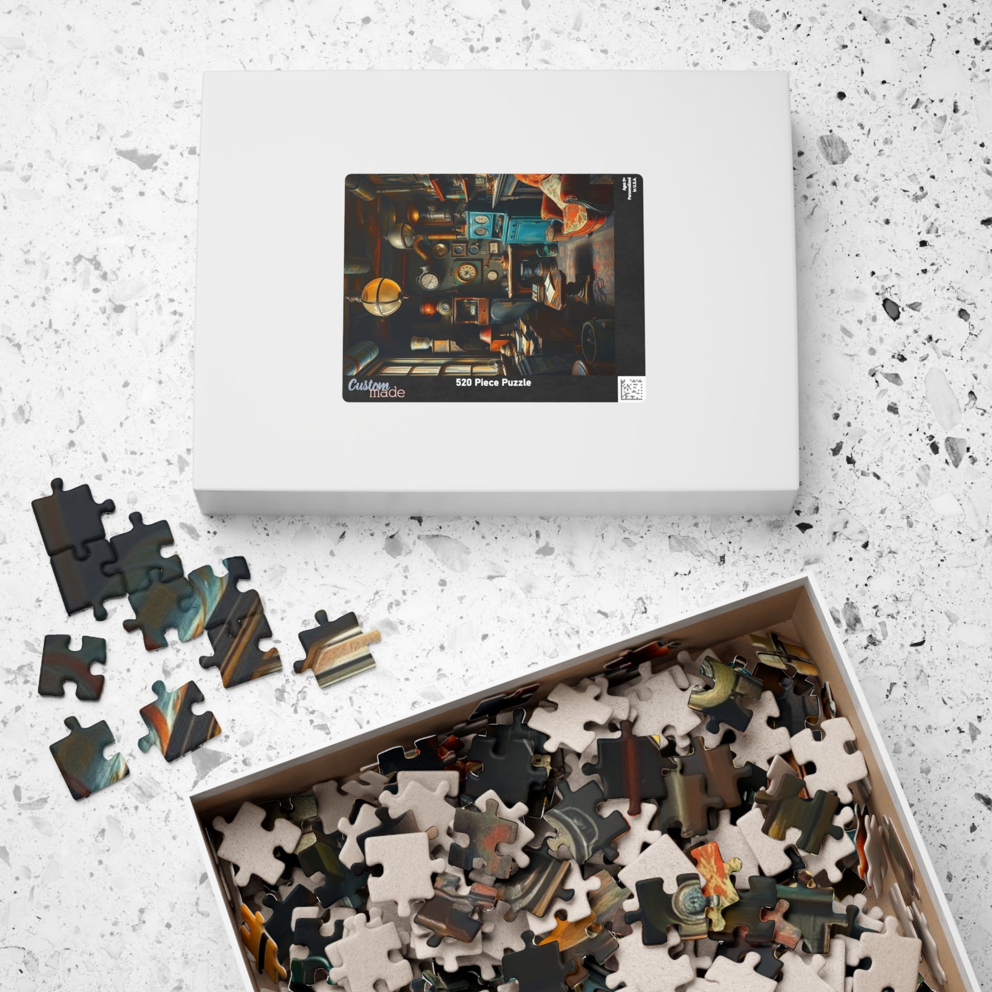 Cozy Steampunk Home Office Puzzle - 110, 252, 520, 1014-piece, Perfect for Family Night, Unique Gift for Puzzle Lovers, Relaxing Activity Puzzle The Puzzle Chest