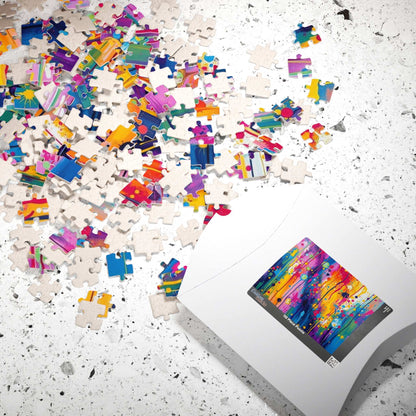 Colorful Abstract Art Jigsaw Puzzle Brain Teaser Puzzle The Puzzle Chest