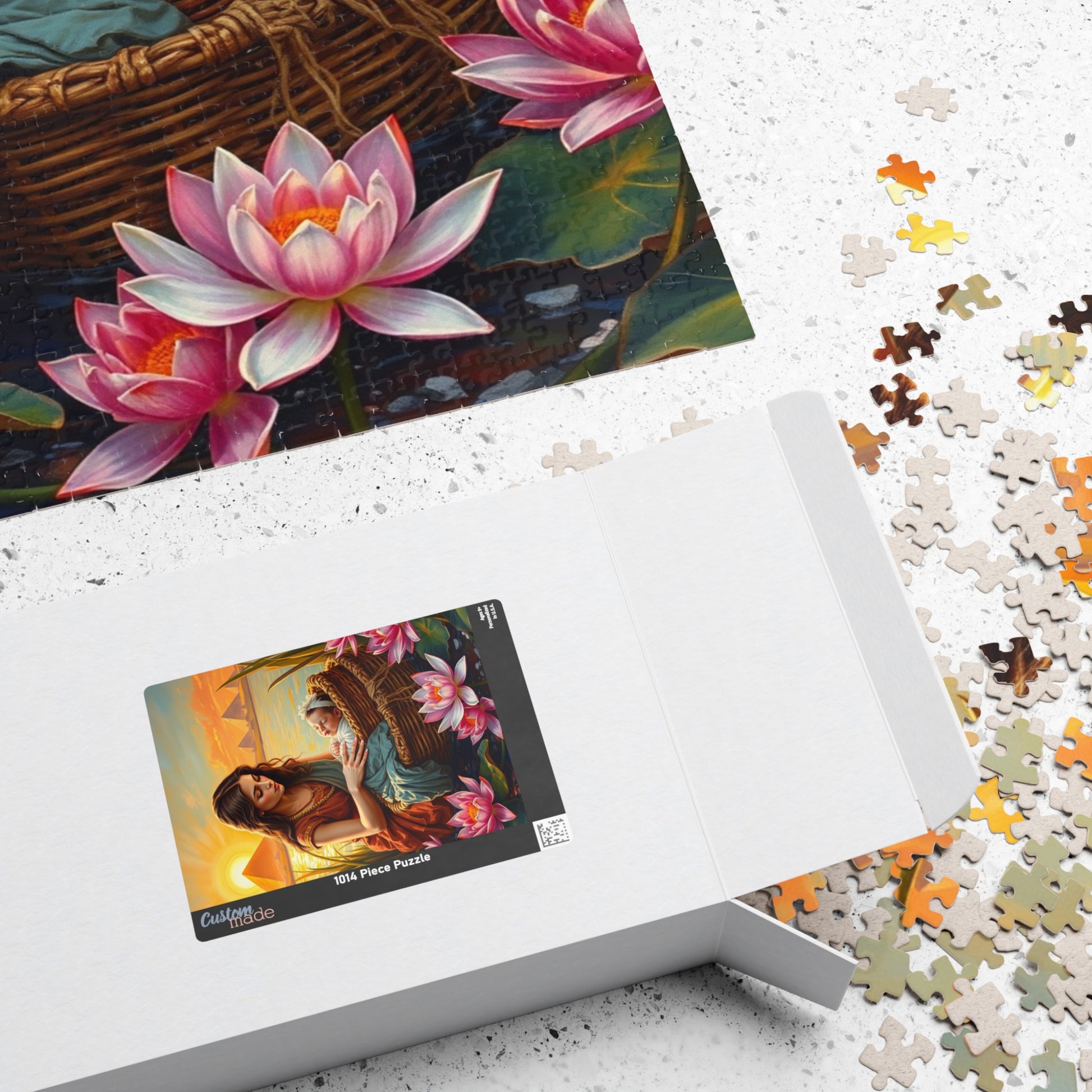 Religious Jigsaw Puzzle - Baby Moses, Family Game Night, Faith Based Home Entertainment, Colorful Biblical Puzzle Lover Gift for Christians Puzzle The Puzzle Chest