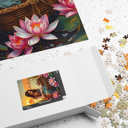 Religious Jigsaw Puzzle - Baby Moses, Family Game Night, Faith Based Home Entertainment, Colorful Biblical Puzzle Lover Gift for Christians Puzzle The Puzzle Chest