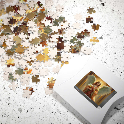 Golden Benediction Jigsaw Puzzle, Angel Puzzle, Religious Puzzle, Catholic Puzzle Gift for Puzzle Lover, Great for Indoor Home Entertainment Puzzle The Puzzle Chest
