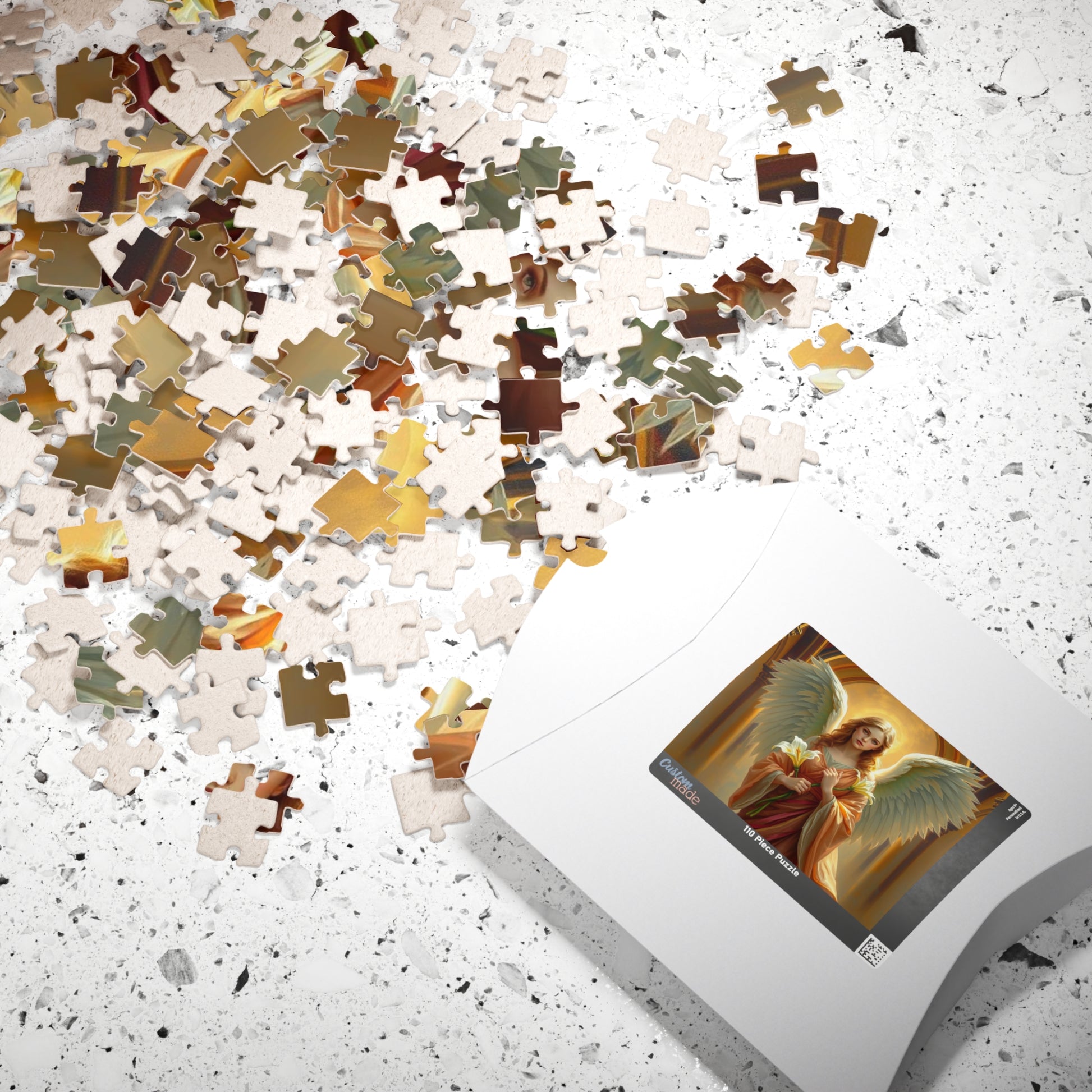 Golden Benediction Jigsaw Puzzle, Angel Puzzle, Religious Puzzle, Catholic Puzzle Gift for Puzzle Lover, Great for Indoor Home Entertainment Puzzle The Puzzle Chest