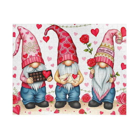 Valentine's Day Gnome Puzzle - Love Themed Jigsaw Game 520 pcs (Horizontal) Puzzle The Puzzle Chest