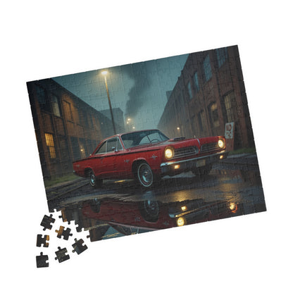 Vintage Car Puzzle - Classic Red 1960 Fury, Nostalgic Jigsaw for Retro Car Lover Puzzle The Puzzle Chest