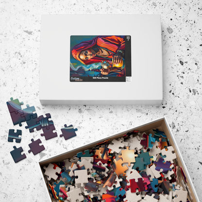 Cultural Puzzle Ethiopian Woman Performing Coffee Ceremony, Traditional Mystical Art, Family Friendly Jigsaw Game, Puzzle Enthusiast Gift Puzzle The Puzzle Chest