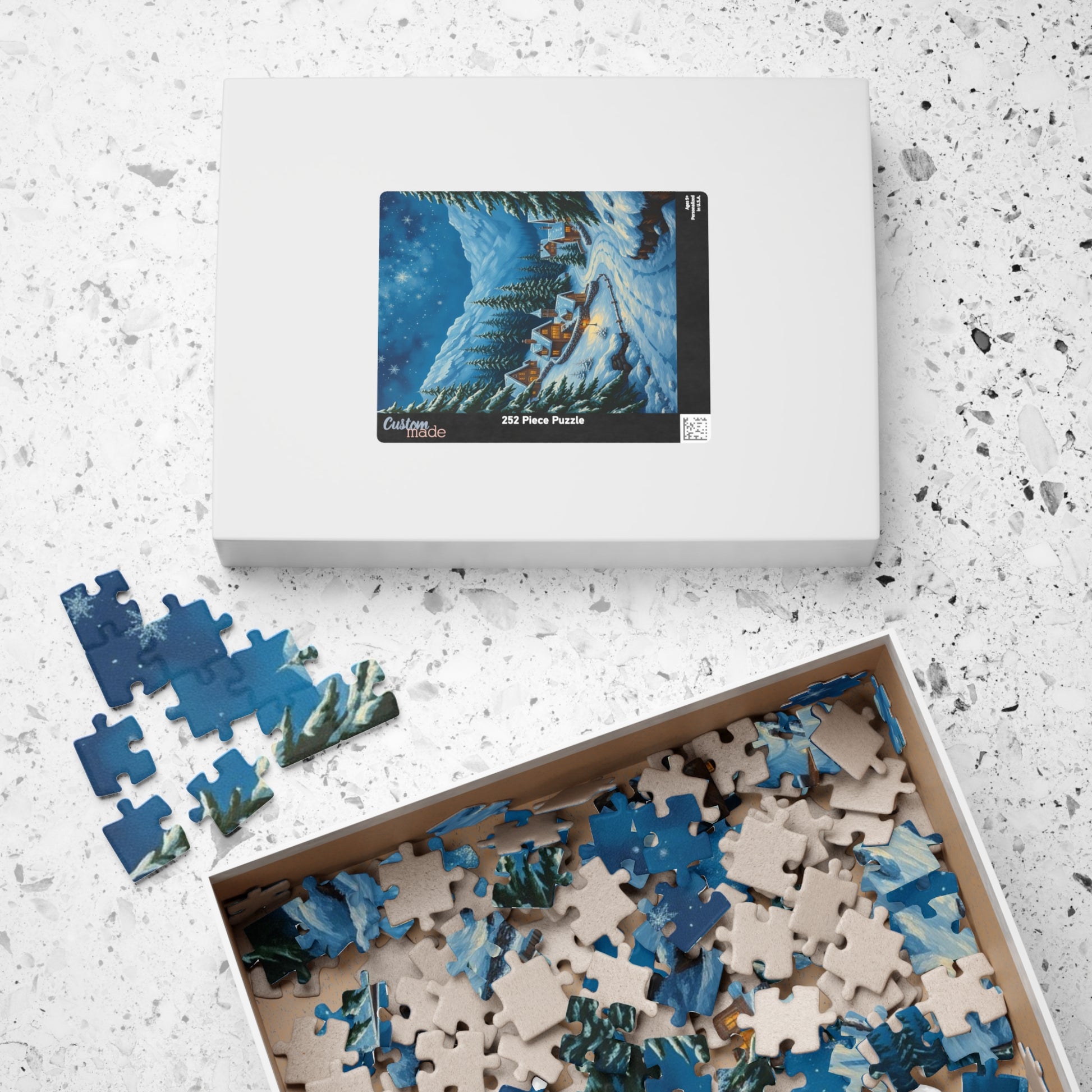 Winter Wonderland Puzzle - Cozy Home Scene, Jigsaw Puzzle for Family Fun, Holiday Activity, Gift Idea, Winter Decor, 110-1014 piece The Puzzle Chest