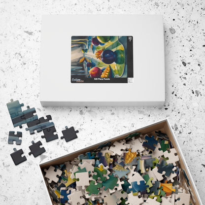 Surreal Dreamscape Puzzle, Oversized Fruit and Reflective Pools Jigsaw Game Inspired by Salvador Dali, Unique Giftable Puzzle, Mindfulness Puzzle The Puzzle Chest