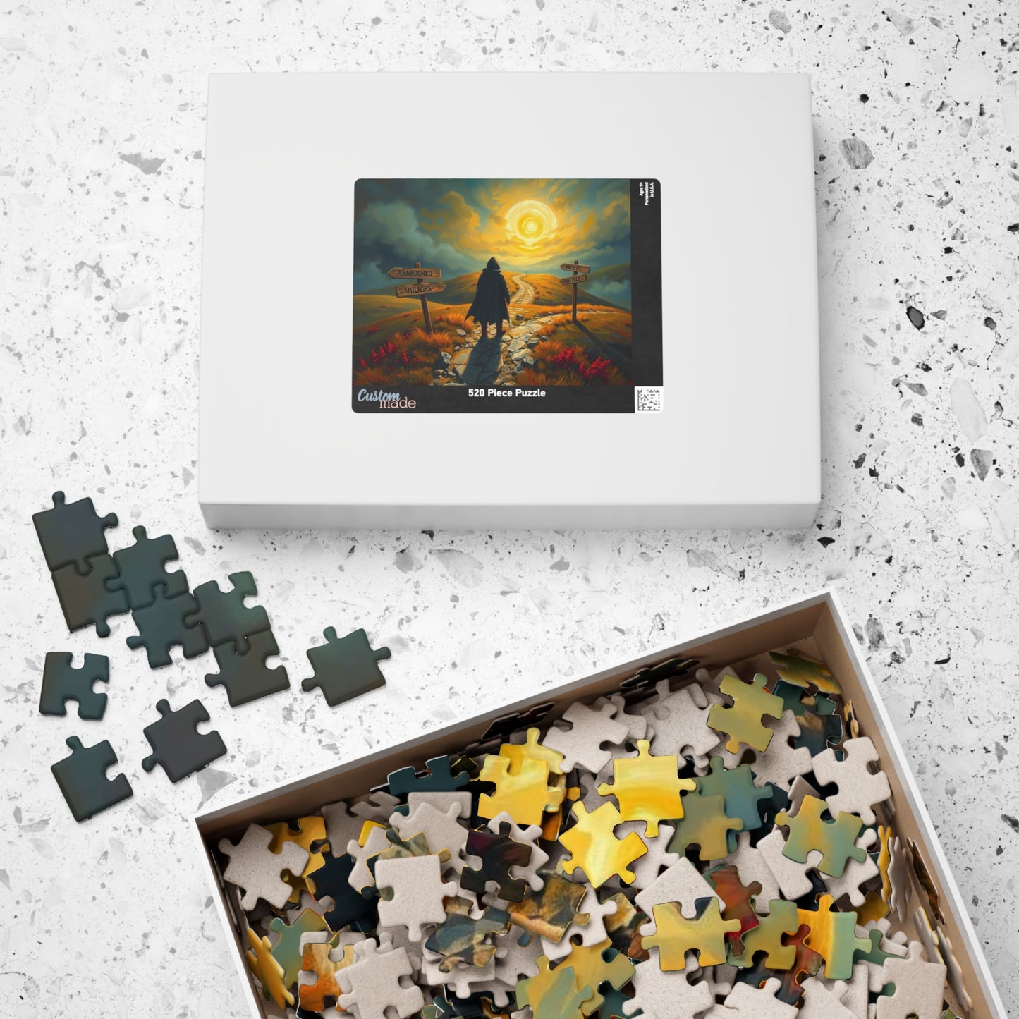Crossroads of the Forsaken Jigsaw Puzzle, Gothic Puzzle, Mystical Journey Puzzle, Perfect for Game Night, Solo Fun, Gifts, and Home Decor Puzzle The Puzzle Chest