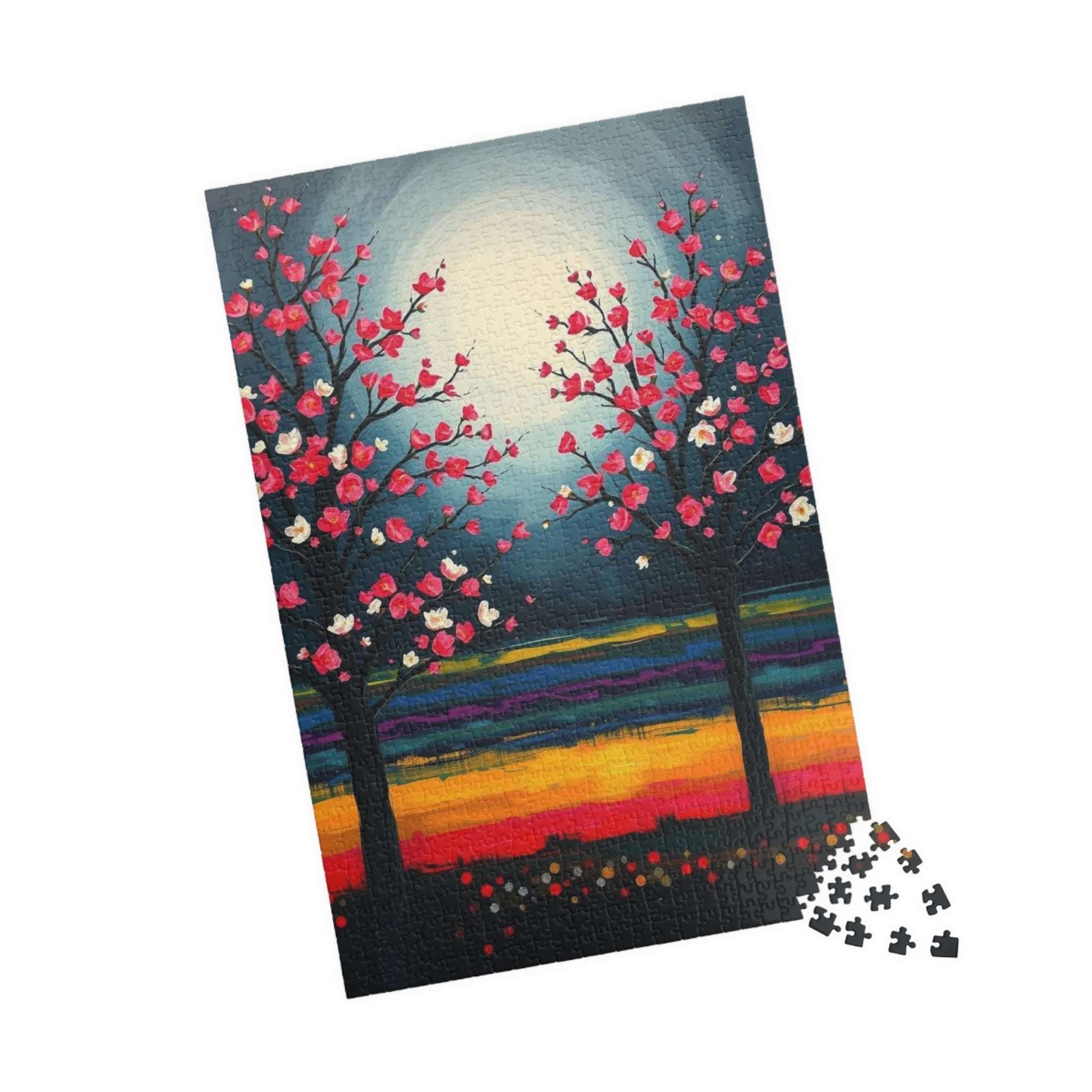 Colorful Landscape Jigsaw Puzzle, Home Activity, Gift for Nature Lover and Friends, Family Game Night Brain Teaser, Unique Wall Art Puzzle The Puzzle Chest