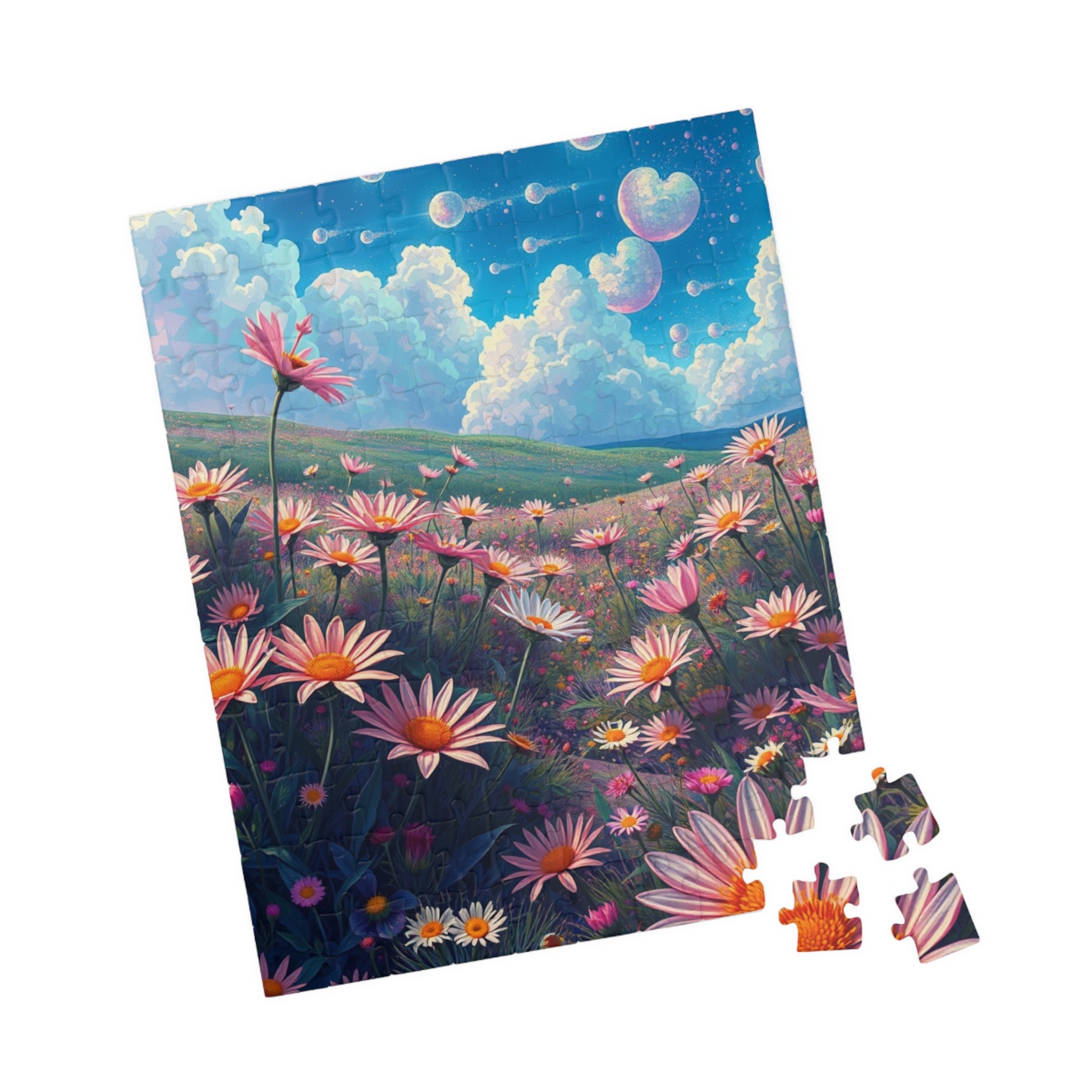 Beautiful Floral Landscape Puzzle | Artistic Jigsaw, Nature-Inspired Gift, Relaxing Activity, Home Decor, Family Fun, Mindfulness Craft Puzzle The Puzzle Chest