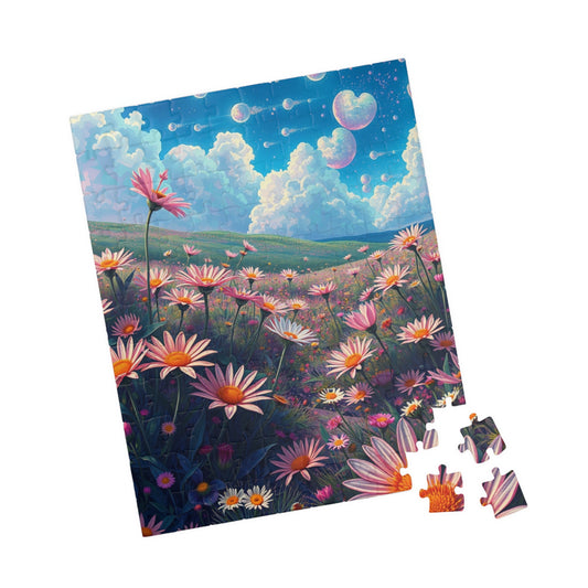 Beautiful Floral Landscape Puzzle | Artistic Jigsaw, Nature-Inspired Gift, Relaxing Activity, Home Decor, Family Fun, Mindfulness Craft Puzzle The Puzzle Chest