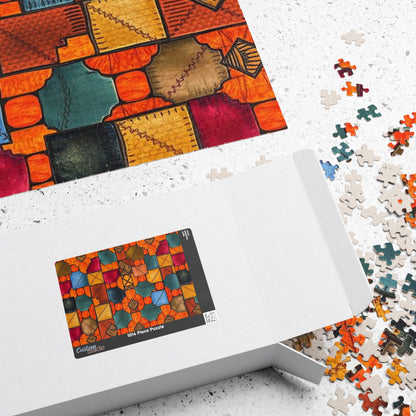 Colorful Geometric Puzzle - Modern Art Jigsaw Game Puzzle The Puzzle Chest