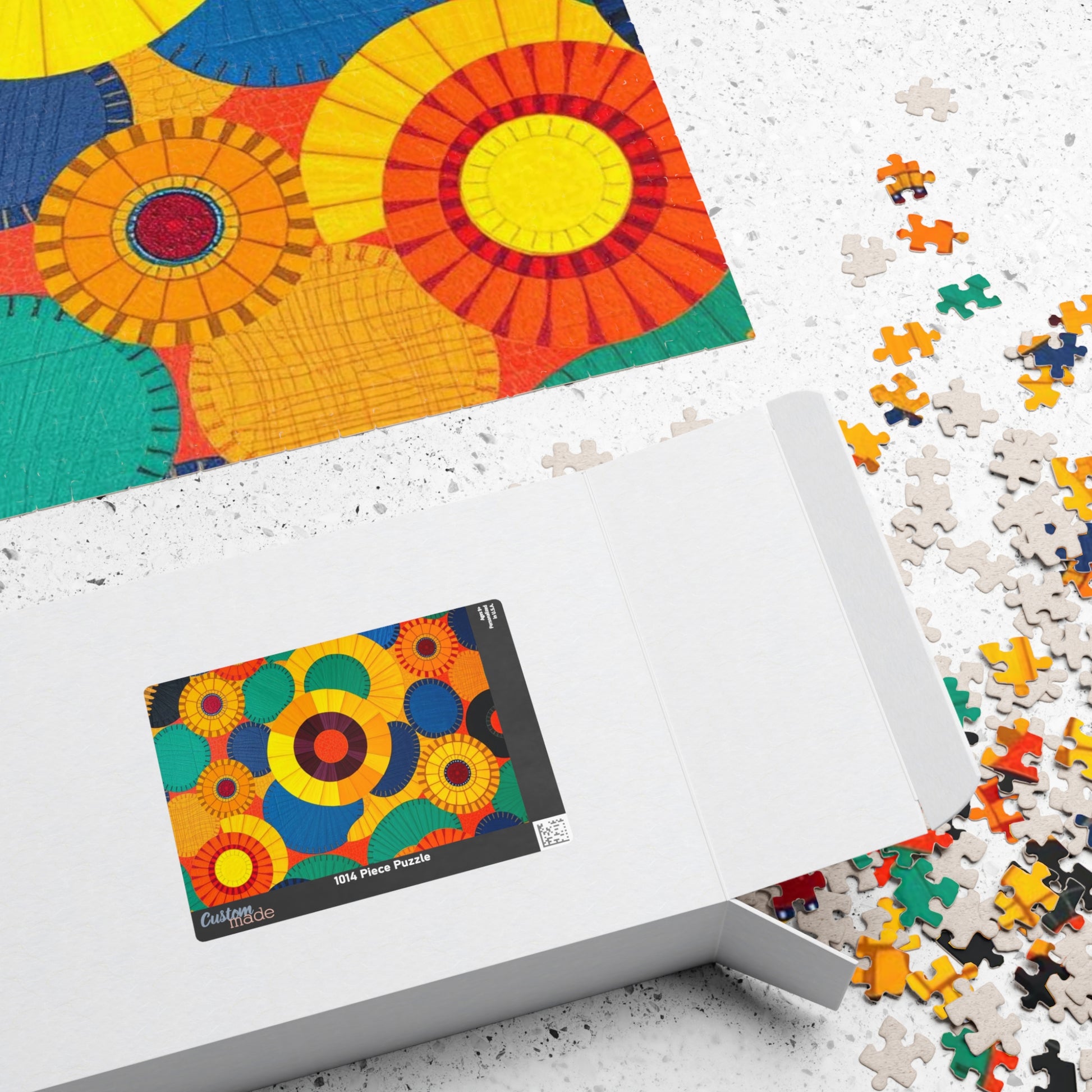 Colorful Abstract Jigsaw Puzzle Game for Adults, Perfect Family Activity, Home Entertainment, Gift for Puzzle Lover, Art Enthusiast Puzzle The Puzzle Chest