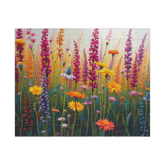Floral Serenity Puzzle, Jigsaw Puzzle Game for Home Entertainment, Gift for Nature Lovers, Family Night, Mindfulness Activity, Brain Teaser 110 pcs (Horizontal) Puzzle The Puzzle Chest