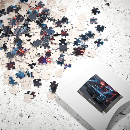 Vintage Car Puzzle - Classic 1949 Eight Coupe, Retro Auto Art, Nostalgic Vehicle Puzzle The Puzzle Chest