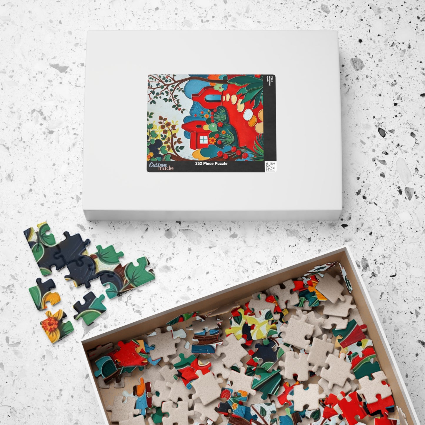 Rustic Landscape Jigsaw Puzzle, Vibrant Home Entertainment Family Activity, Creative Gift for Puzzle Lover Relaxing Indoor Game Brain Teaser Puzzle The Puzzle Chest