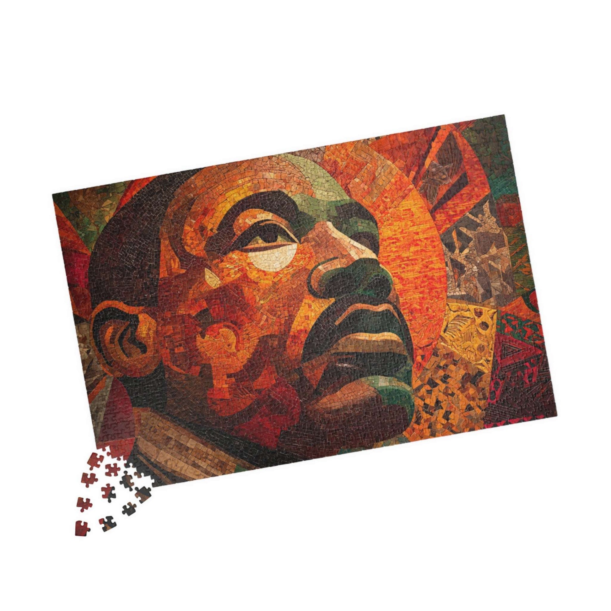 Dr. Martin Luther King Jr. Puzzle, Afrocentric Black History Jigsaw, Inspirational MLK Artwork, Educational Gift for Adults & Teens 1014 pcs (Horizontal) Puzzle The Puzzle Chest