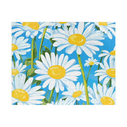 Daisy Delight Jigsaw Puzzle for Adults, Floral Jigsaw for Relaxing Days, Gift for Nature Lovers, Family Game Night, Fun Indoor Activity 520 pcs (Horizontal) Puzzle The Puzzle Chest