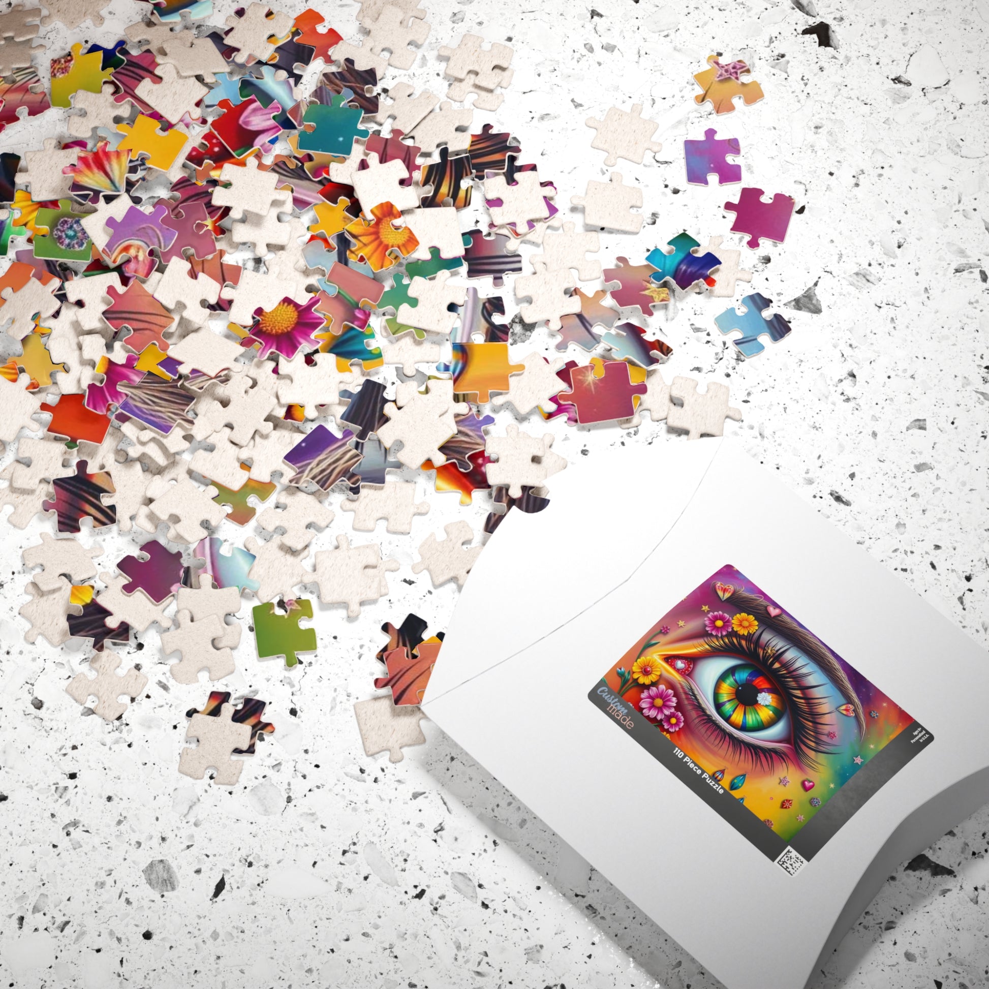 Watchful Heart - LGBTQ+ Pride Surreal Jigsaw Puzzle, Rainbow Eye Puzzle, Colorful Pride Puzzle for Holiday Birthday Pride Month Gift Puzzle The Puzzle Chest