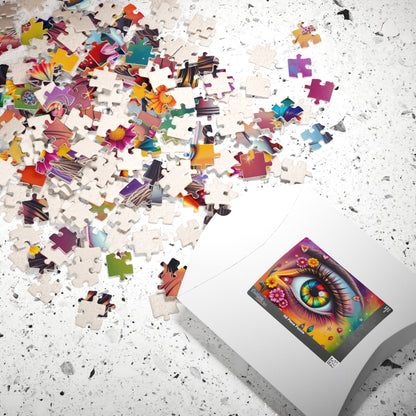 Watchful Heart - LGBTQ+ Pride Surreal Jigsaw Puzzle, Rainbow Eye Puzzle, Colorful Pride Puzzle for Holiday Birthday Pride Month Gift Puzzle The Puzzle Chest
