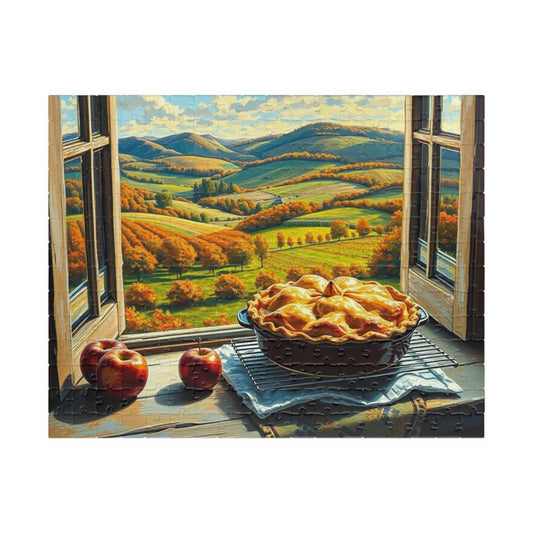 Autumn Landscape Puzzle - Food Jigsaw, Cozy Home Entertainment, Family Game Night Activity, Gift for Puzzle Lovers and Foodies, Fall Decor 252 pcs (Horizontal) Puzzle The Puzzle Chest