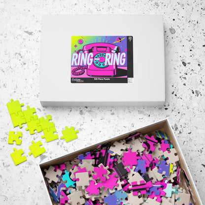 Retro Phone Puzzle - Pop Art Jigsaw Game for Family Fun, Ring-Ring Design, Perfect Birthday Holiday Gift for Friends Home Entertainment Puzzle The Puzzle Chest
