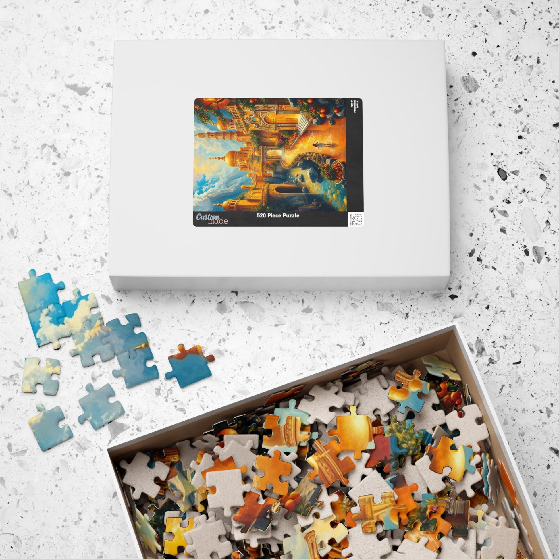 New Jerusalem Jigsaw Puzzle, Shining City of Gold and Crystal, Faith-Based Tabletop Game, Religious Theme, Mindfulness Activity, Giftable Puzzle The Puzzle Chest