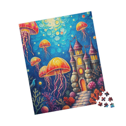 Underwater Kingdom Puzzle, Colorful Ocean Scene Puzzle, Fun Indoor Activity, Family Game Night, Nautical Decor Gift, Kids and Adults 520 pcs (Vertical) Puzzle The Puzzle Chest